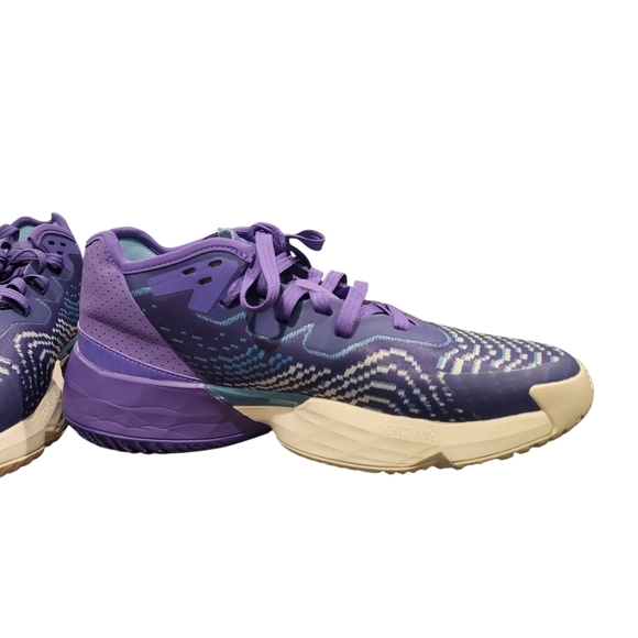Adidas Mens D.O.N. Issue 4 Donovan Mitchell Purple Sneakers Shoes Size 8 - Picture 3 of 10